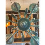 Italian Light Blue Murano Glass Chandelier - Image 3