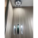 Italian Murano Glass  Flush Mount With Big pendant Multicolors - Image 2