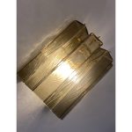 Fumè "Squared" Murano Glass gold Wall Sconce - Image 6