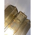 Fumè "Squared" Murano Glass gold Wall Sconce - Image 7