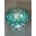 Vanished Green-Wather "Sella" Petali Chandelier in Mazzega Style - Image 6
