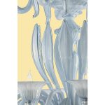 Mid-Century Modern Venetian Azure  Murano Glass Chandelier With Leaves - Image 7