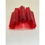 Contemporary Red "Tronchi" Murano  Glass Wall Sconce - Image 2