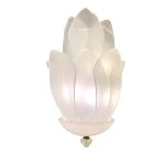 Contemporary Venetian Sanded Murano Glass Floreal Wall Sconces