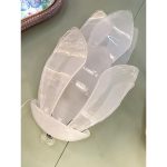 Contemporary Venetian Sanded Murano Glass Floreal Wall Sconces - Image 2