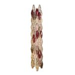 Impressive Wall Sconces With Multicolored "Poliedri" Murano Glass
