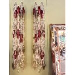 Impressive Wall Sconces With Multicolored "Poliedri" Murano Glass - Image 7