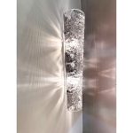 Transparent Hammered Murano  Glass Wall Sconces - Image 5