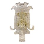 Transparent Lingue Murano Glass Wall Lamp