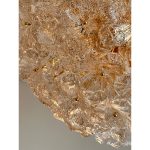 Transparent and Gold "Lotus" Murano Glass Sputnik Chandelier - Image 3