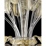 Venetian Cà Rezzonico Floral Gold Murano Glass Chandelier - Image 9