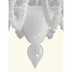 Luxury White Rezzonico Murano Glass Chandelier - Image 3