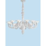 Luxury White Rezzonico Murano Glass Chandelier - Image 6