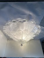 Huge Transparent and Sanded  "Petals" Murano  Glass Flush Mount - Image 5