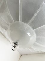 Huge Transparent and Sanded  "Petals" Murano  Glass Flush Mount - Image 3