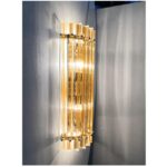 Luxury Amber Triedro Murano Glass Wall Sconce - Image 2