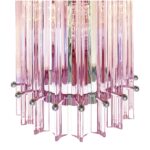 Scenographic Pink Triedro Murano Glass Wall Sconce - Image 3
