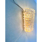 Venetian "Rostrato" Clear  Murano Glass gold Wall Sconce - Image 2