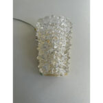 Venetian "Rostrato" Clear  Murano Glass gold Wall Sconce - Image 3