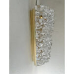 Venetian "Rostrato" Clear  Murano Glass gold Wall Sconce - Image 10