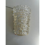 Venetian "Rostrato" Clear  Murano Glass gold Wall Sconce - Image 7