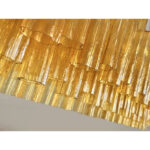 Contemporary Rectangular Luxury "Tronchi" Murano Glass Gold Chandelier - Image 5