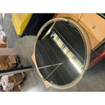 Monumental Big Venetian Huge Wall Mirror With Gold "Torchon- Torciglione" Murano Glass - Image 4