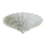Monumental Venetian "Leaves" Flush Mount in Murano Glass