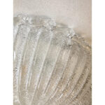 Traditional Italian White Graniglia "Budino" Murano Glass Flush Mount in 70' Style - Image 8