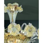 Venetian Floreal Gold Murano Glass Chandelier - Image 3