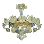 Venetian Floreal Gold Murano Glass Chandelier