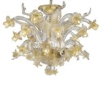 Venetian Floreal Luxury Gold Murano Glass Chandelier - Image 2