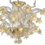 Venetian Floreal Luxury Gold Murano Glass Chandelier - Image 6