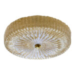 Venetian Gold "Graniglia" Murano Glass Flush Mount