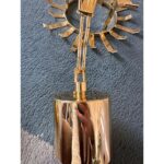 Pink “Palmette” Murano Glass gold Chandelier - Image 4