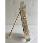 Mid-Century Modern  Transparent “Torchon” Murano Glass Picture Frame and Unaquered Brass - Image 7