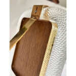 Mid-Century Modern  Transparent “Torchon” Murano Glass Picture Frame and Unaquered Brass - Image 8