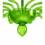 Contemporary Italian lively Green Murano Glass Chandelier - Image 6