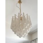 "Conchiglie" Murano Glass Gold Chandelier - Image 8