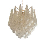 "Conchiglie" Murano Glass Gold Chandelier