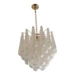 "Conchiglie" Murano Glass Gold Chandelier - Image 9
