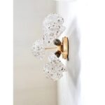 "Conchiglie" Murano Glass Gold Wall Sconce - Image 9