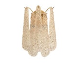 "Conchiglie" Murano Glass Gold Wall Sconce