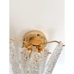 "Conchiglie" Murano Glass Gold Wall Sconce - Image 6