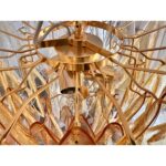 Contemporary Modern Amber "Rondini" Murano Glass Chandelier. - Image 5
