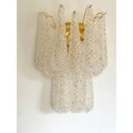 “Conchiglie” Murano Glass Gold Wall Sconce - Image 5