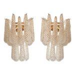 “Conchiglie” Murano Glass Gold Wall Sconce - Image 9