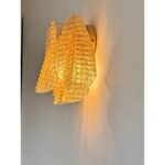 Gold "Graniglia" "Rondini" Murano Glass Wall sconce - Image 9