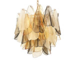 Multicolor Amber "Rondini" Murano Chandelier