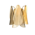 Multicolor Amber "Rondini" Murano Wall Sconces